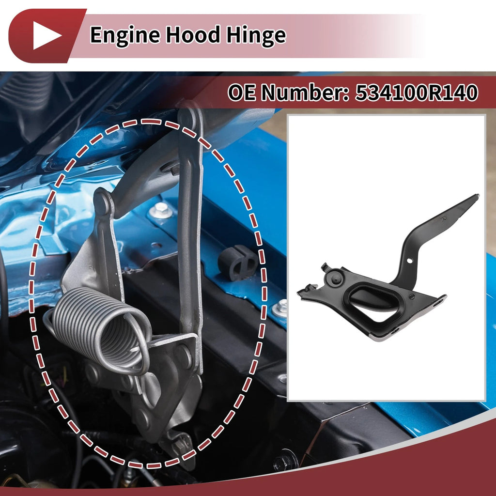 Hood Hinge Right Side OEM Replacement for Toyota RAV4 (2020–2024)