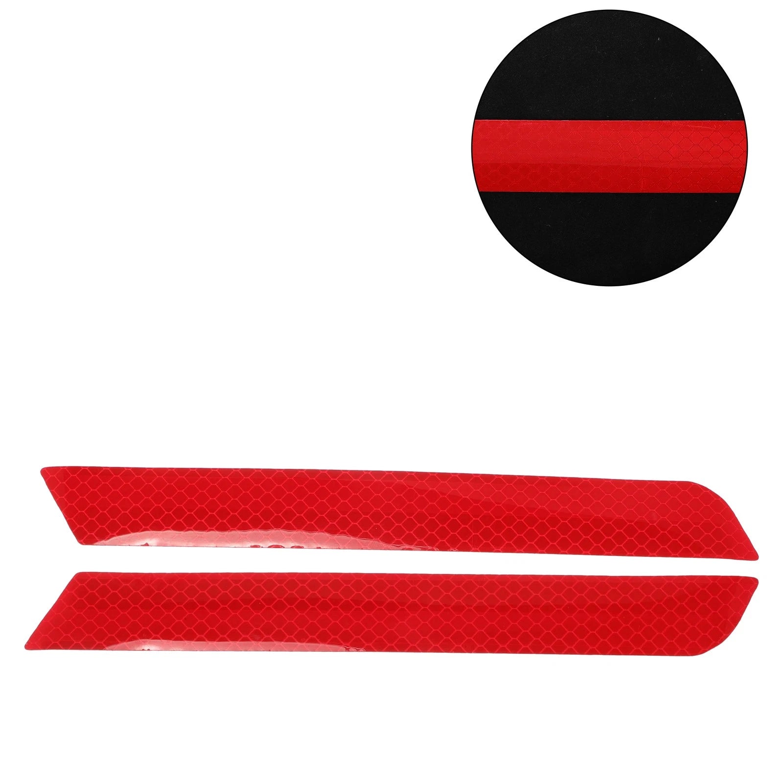 Reflective Bumper Decal for - Fluorescent Red Strip
