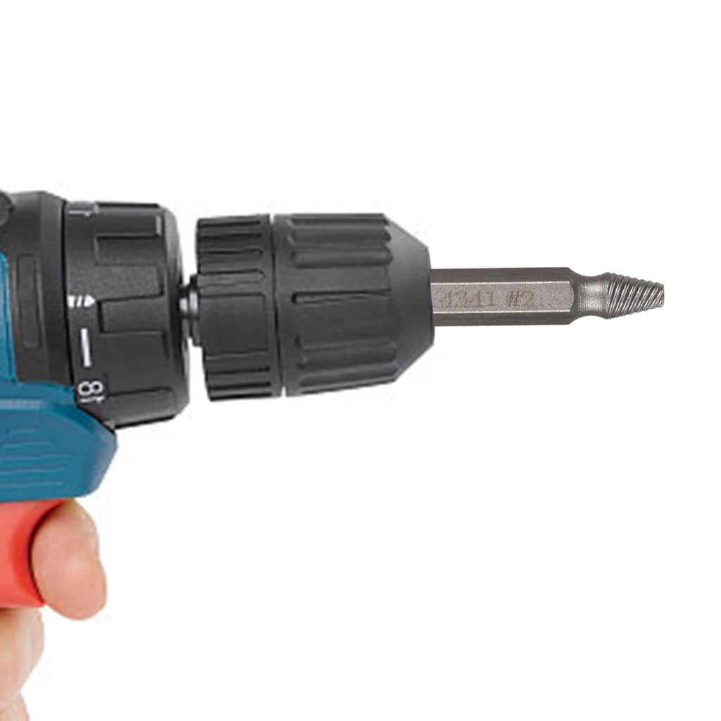 Set of 6 Damaged Screw Extractor Drill Bits Tool for Broken Bolts