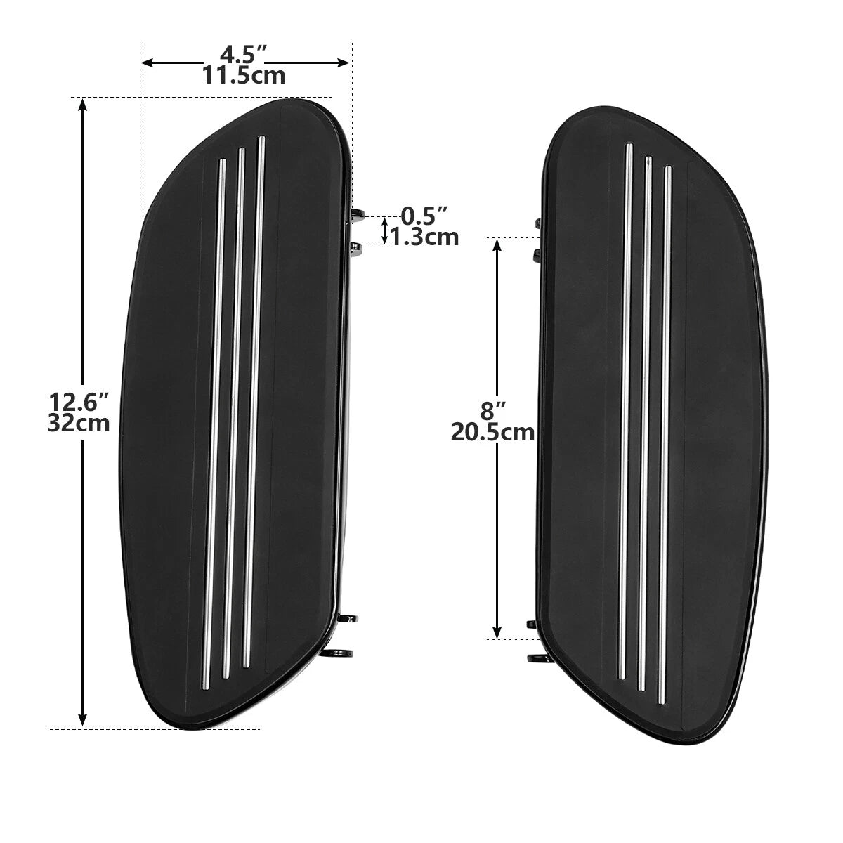 Driver Footboard Floorboards for Harley Electra Glide, Street Glide (1986–2024)