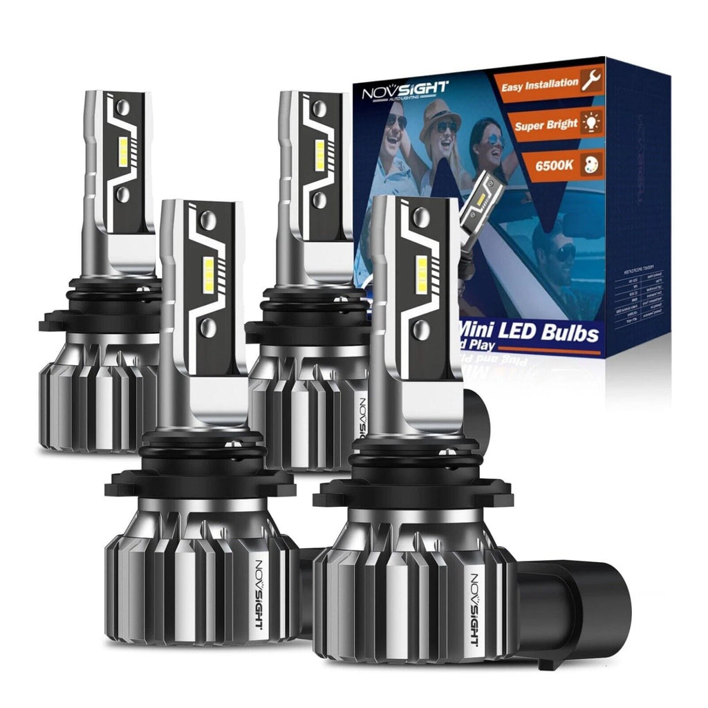4X 9005 9006 Combo LED Headlight Bulb Kit for