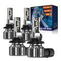 4X 9005 9006 Combo LED Headlight Bulb Kit for