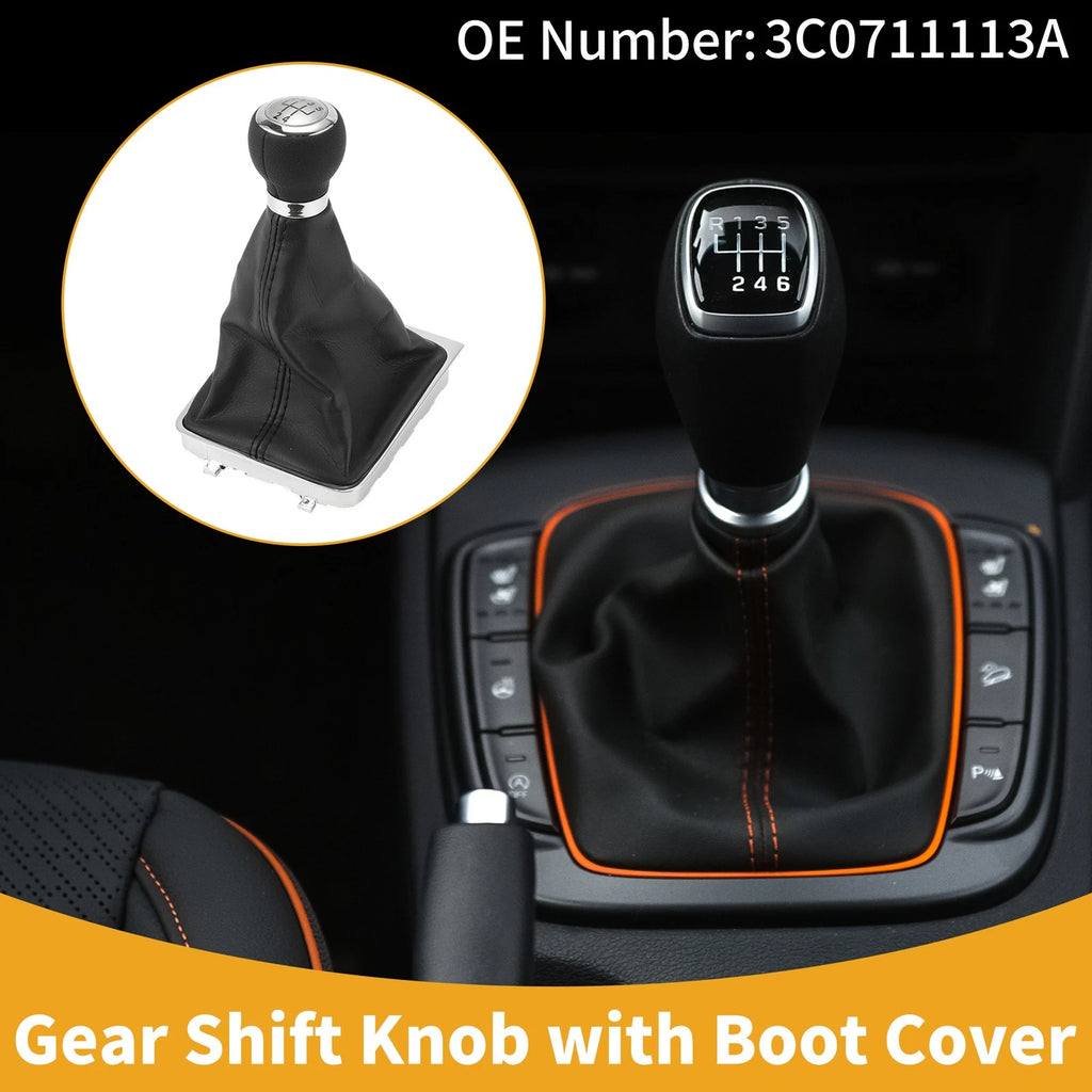 Gear Shift Knob with Cover Replacement for VW Passat (2006–2010)