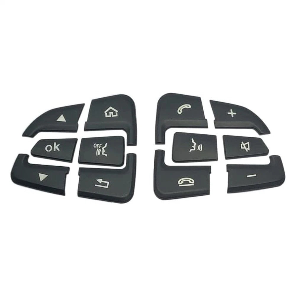 Steering Wheel Button Black Trim for Mercedes Benz GLC C-Class W205 (2015–2018)