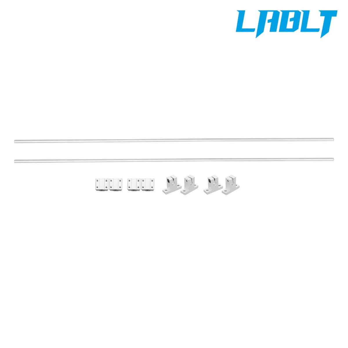 2X Rail Guide 8mm × 800mm for Universal Applications w/ 4 SK8 Supports & SCS8UU Bearings
