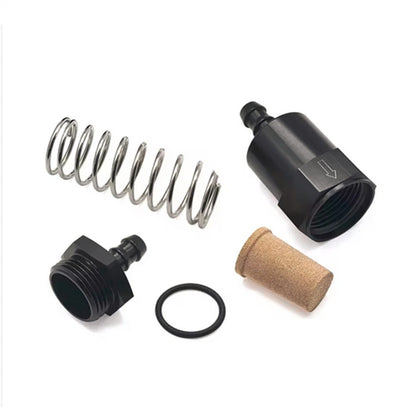 Inline Fuel Filter for Universal Applications (6061-T6, 3/8 Inch Barb, 30 Micron)