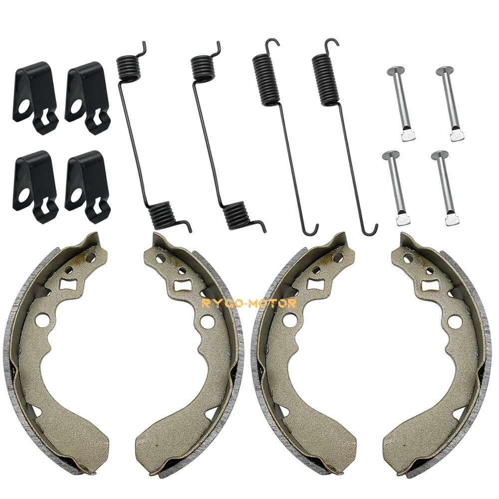 Front Brake Shoes Springs Pins for Kawasaki Mule 500 520 550 KAF300 (1991–2004)