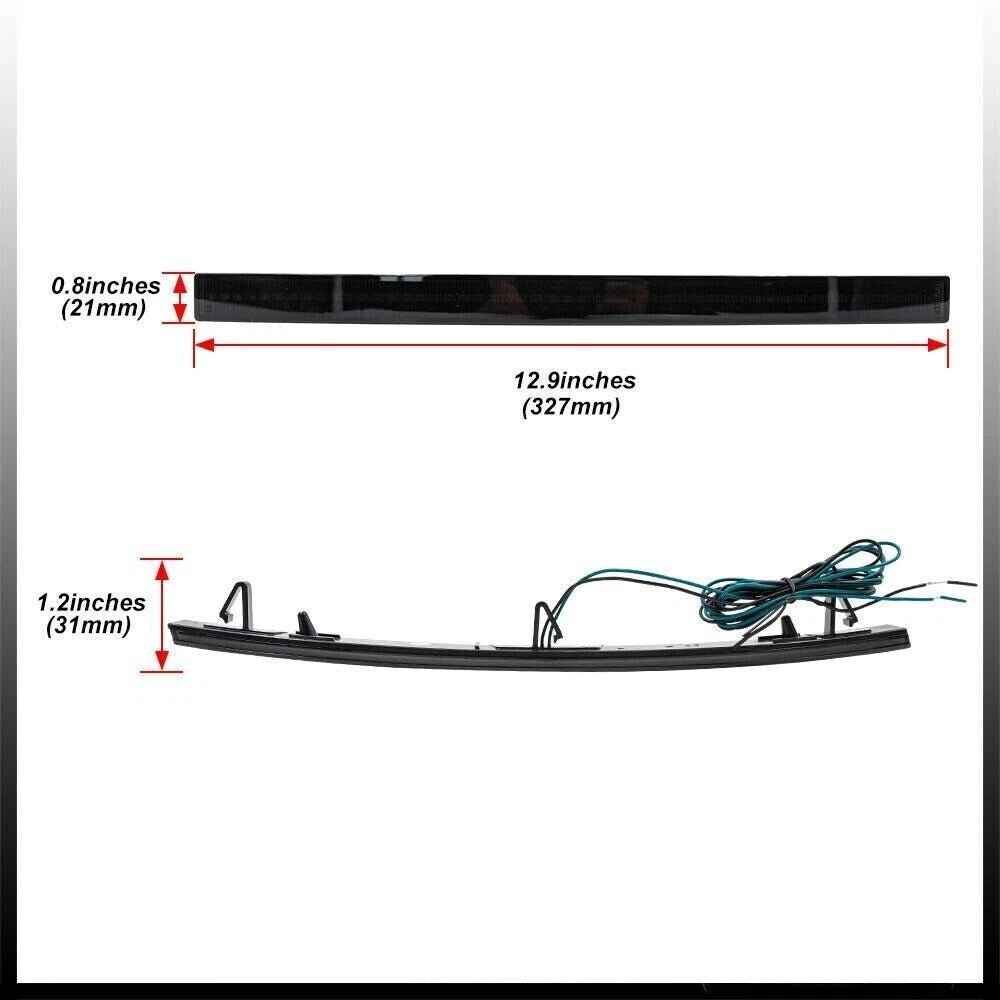 LED Side Marker Rear Bumper Reflector Lamp Smoke for Chevy Corvette C7 (2014–2019)