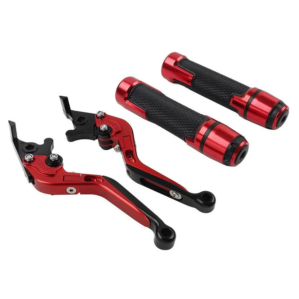 Folding Extendable Brake Clutch Lever for Kawasaki ZX6R/RR (2000–2004) Red