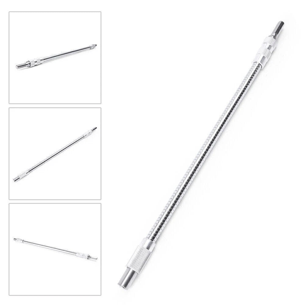 11.8'" Hex Flexible Hose Screwdriver Extension Bit Flex Socket Holder Adapter AU
