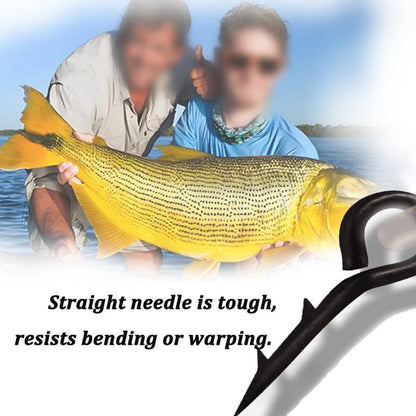 Fishing Hook with Silicone Ring 7MM 10MM 15MM Stainless Steel