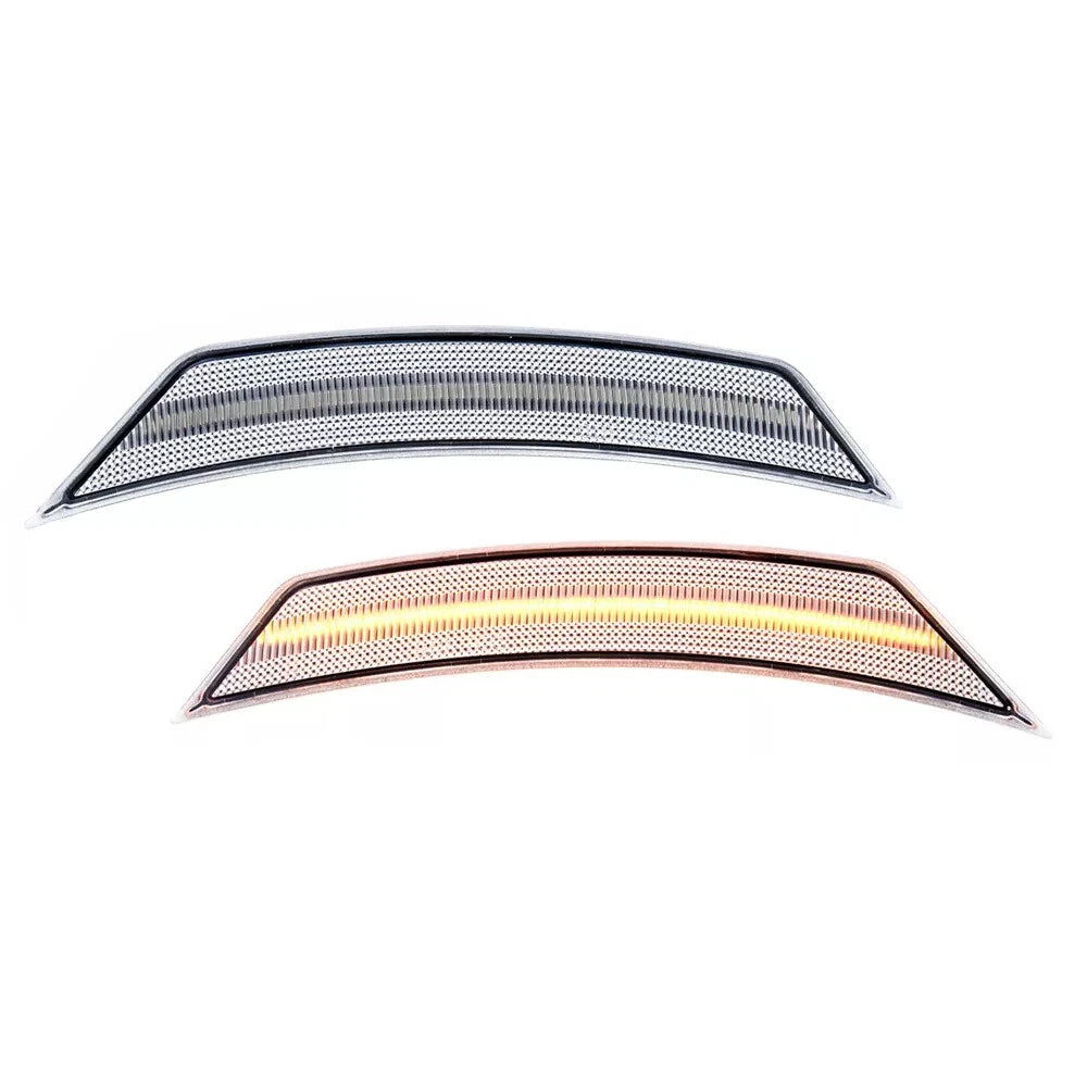 2X Clear Lens Amber LED Front Side Marker Lights for Chevrolet Trailblazer (2021–2024)
