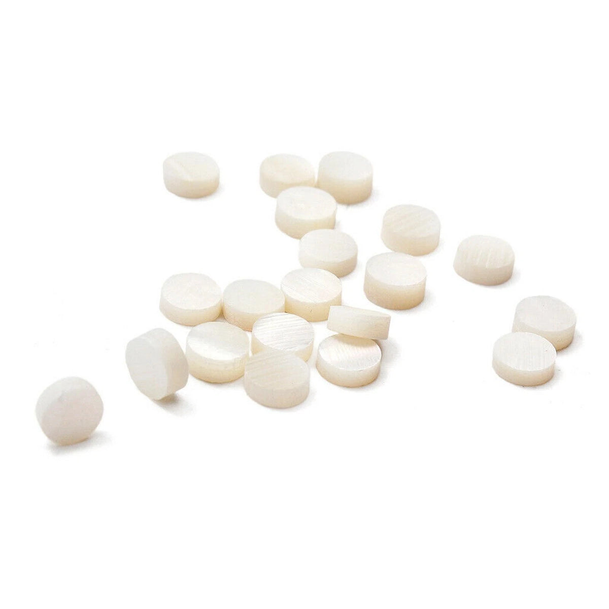 White Fingerboard Dots Position Markers for Electric Guitar