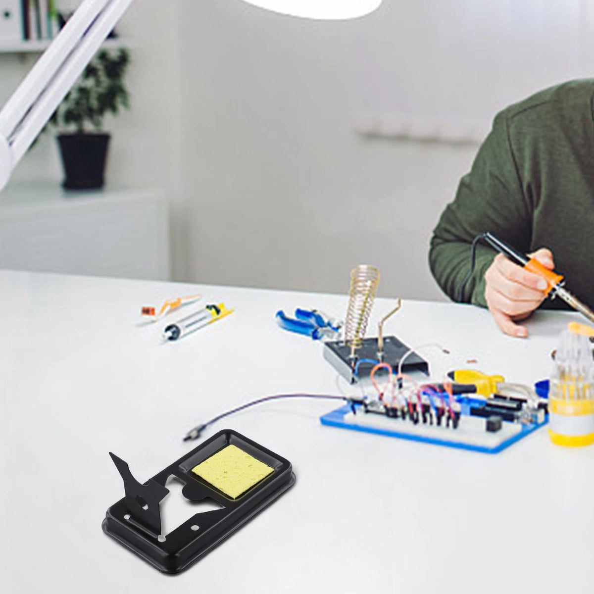 Electric Soldering Iron Stand for Heavy Base Holder (Anti-Scalding)