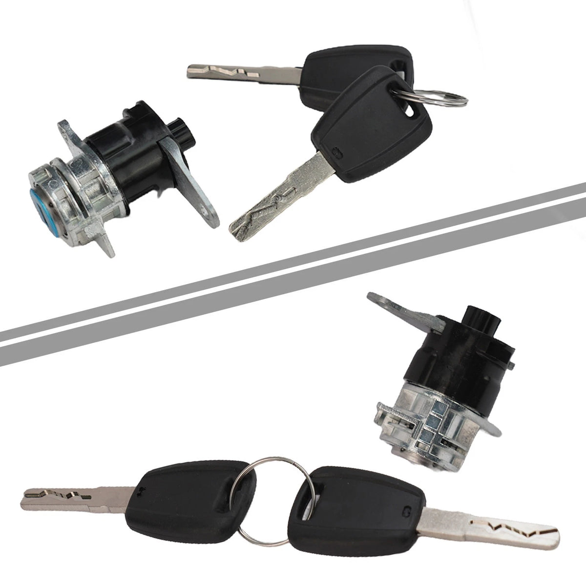 Keyed Entry System Door Lock Cylinder & Key Pair for Fiat Ducato (2006–2023)