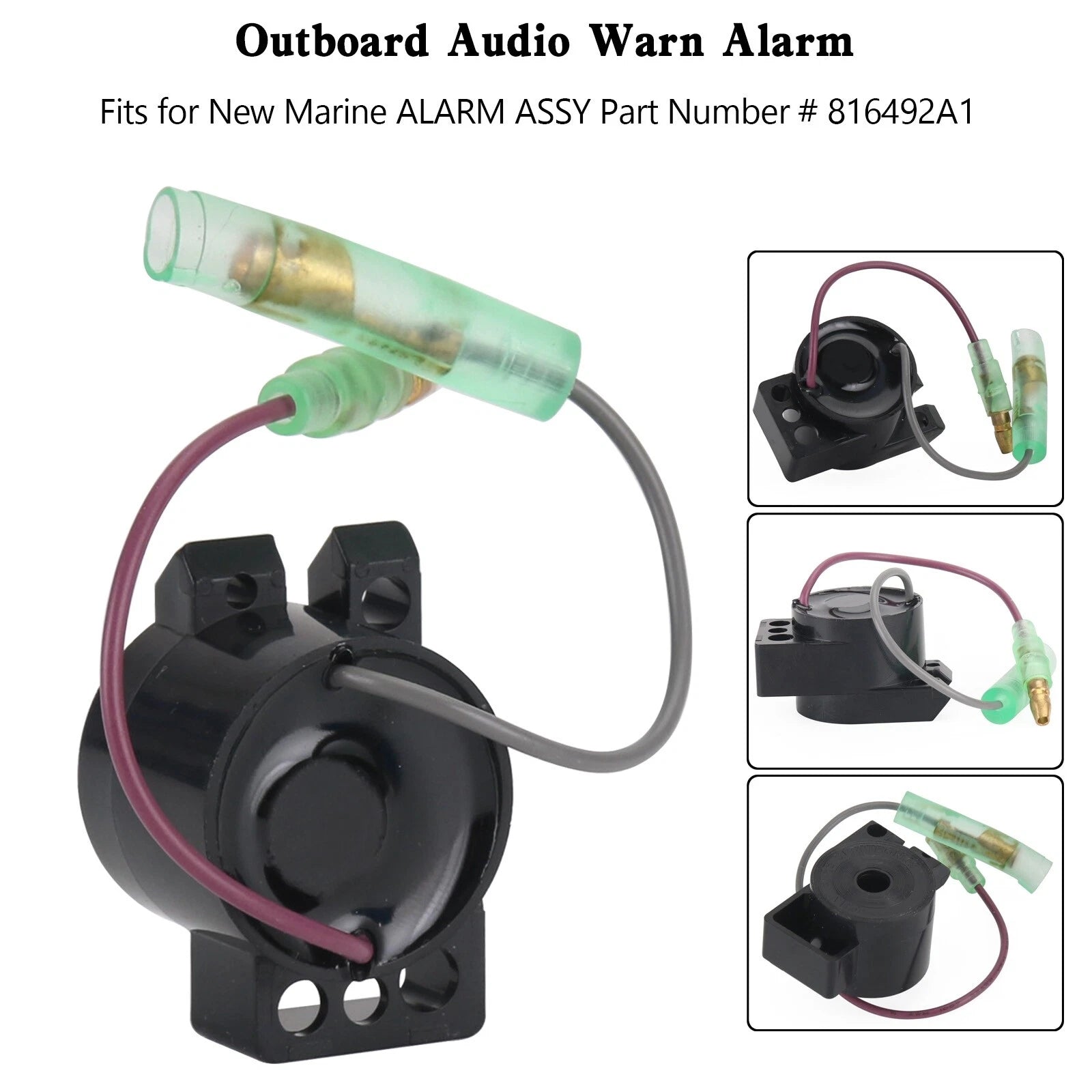 Outboard buzzer audio warn alarm remote control box 816492A1 for outboard engine