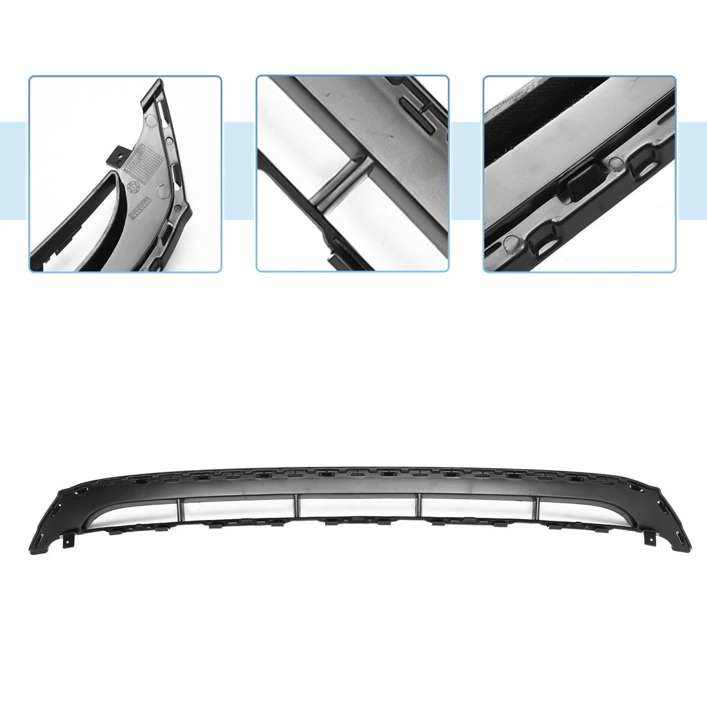 Front Lower Hood Bumper Grille for Audi Q7 (2010–2015) Black ABS Plastic