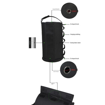 Portable Camping Paper Roll Holder Bag for Easy Access and Organization