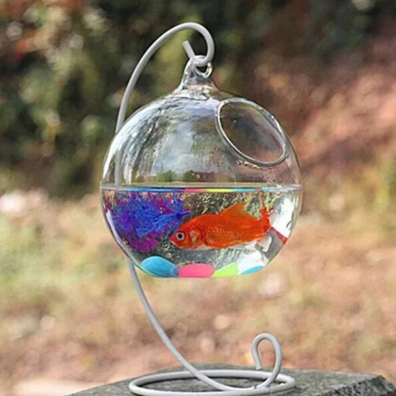 Iron Stand Hanging Flower Vase Lantern Holder Hook for Landscape Crafts