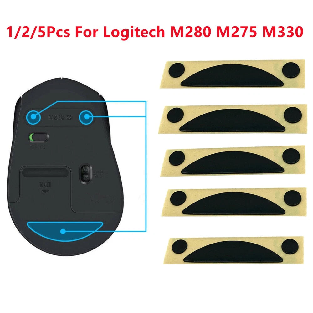 PTFE Soft Mouse Feet for Logitech M280 M275 M330 (2013–2023)