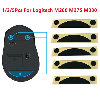PTFE Soft Mouse Feet for Logitech M280 M275 M330 (2013–2023)