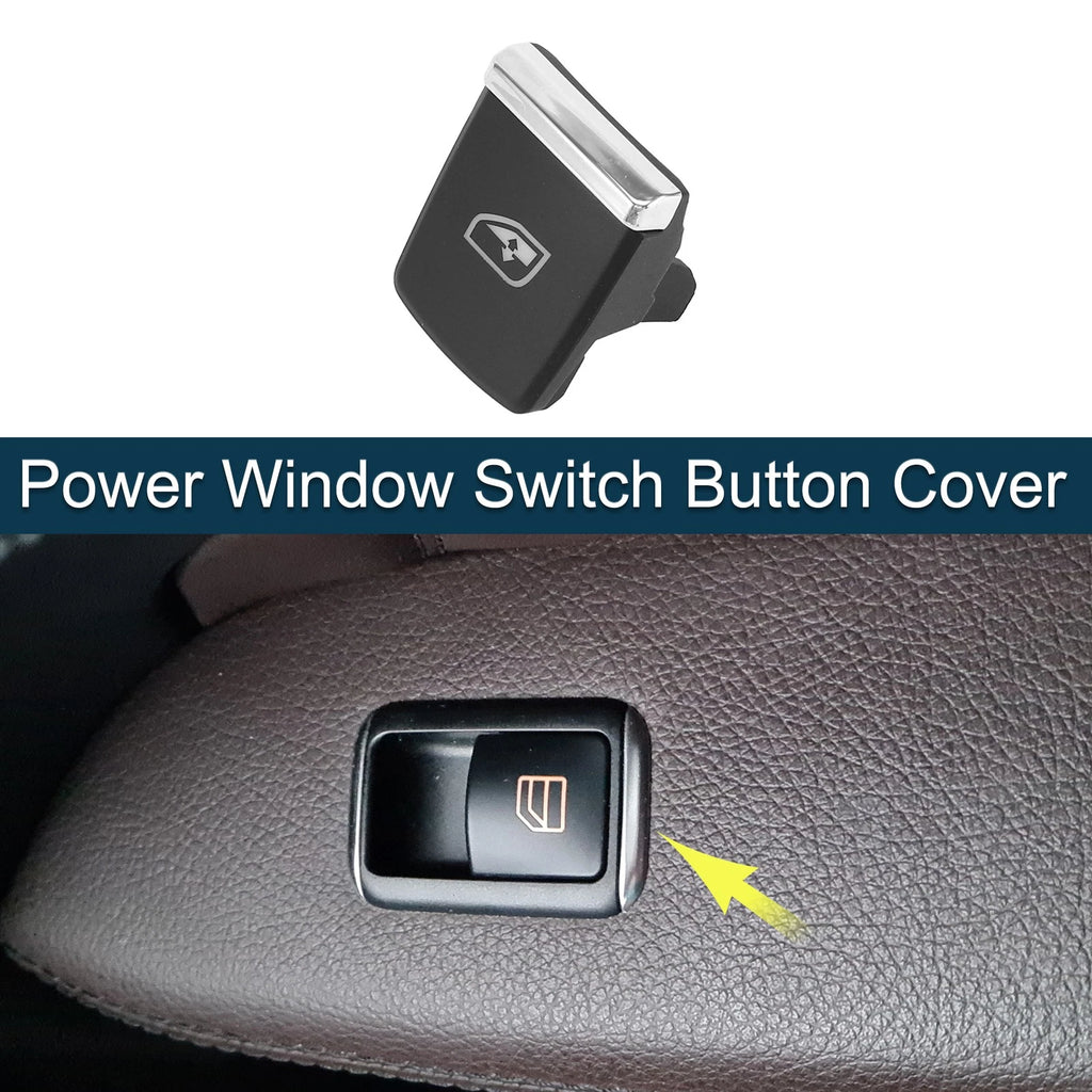 Power Window Switch Button Cover for Porsche Cayenne (2011–2018) Black
