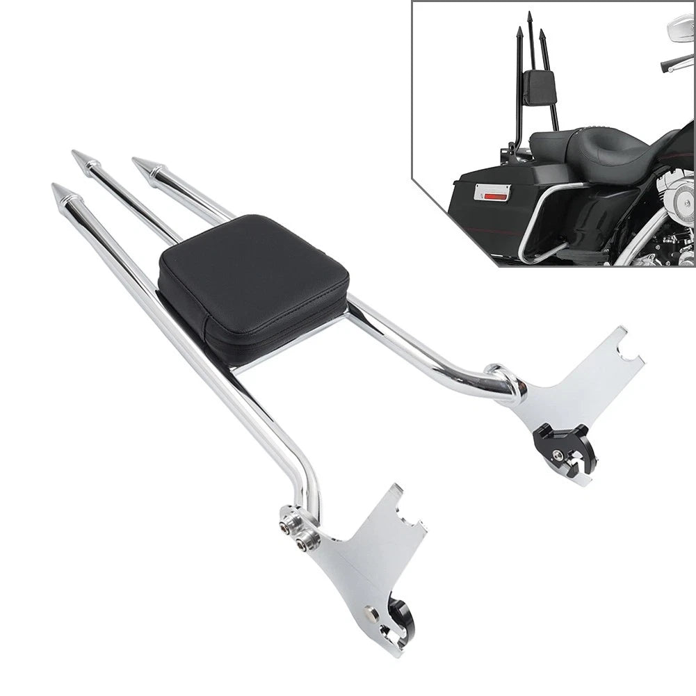 Passenger Backrest Sissy Bar for Harley Street Electra Glide Road King (1997–2008) Chrome