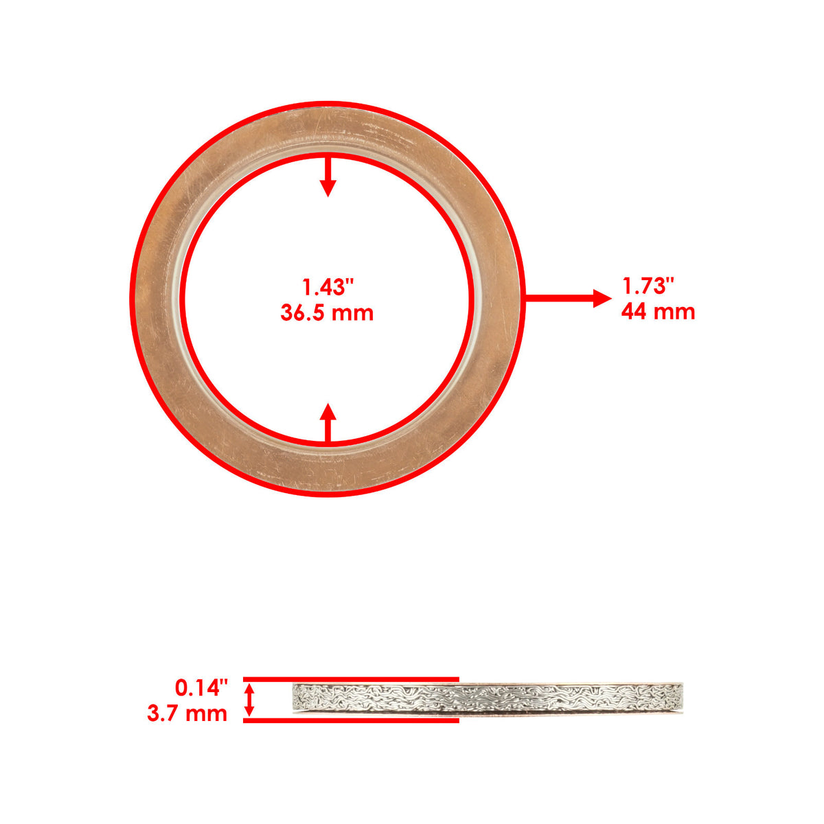 Exhaust Pipe Gaskets Replacement for Yamaha XTZ1200 Super Tenere (2012–2020)