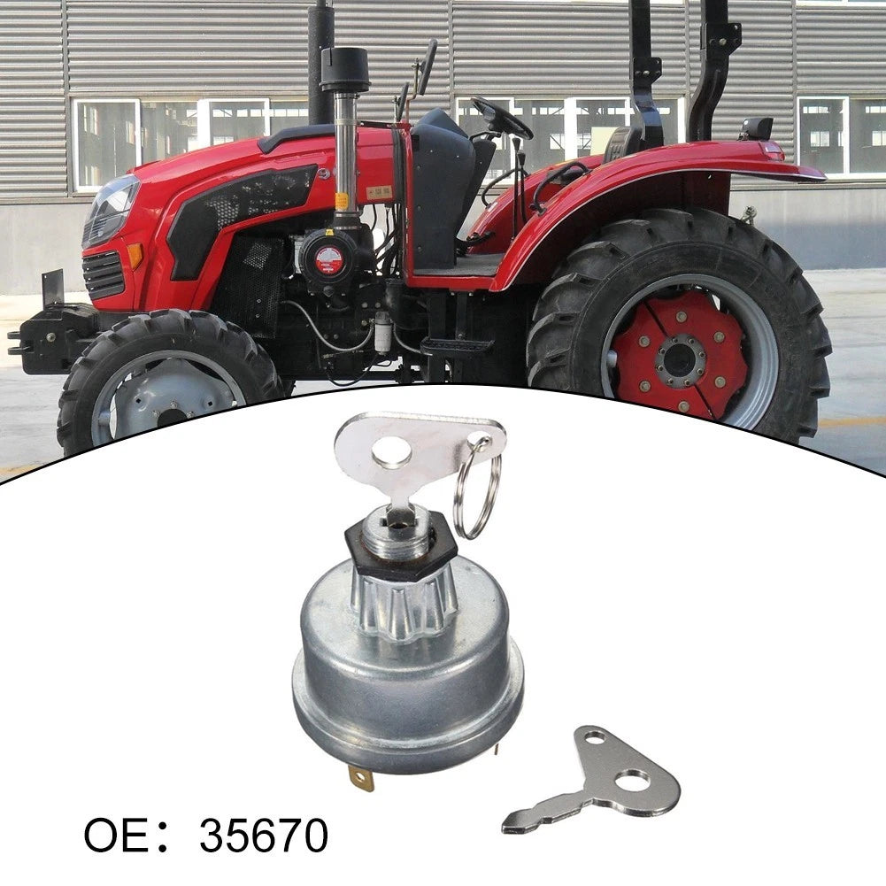 Ignition Switch for Tractor (OEM 35670) with Dual Keys