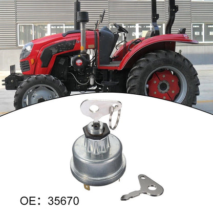 Ignition Switch for Tractor (OEM 35670) with Dual Keys