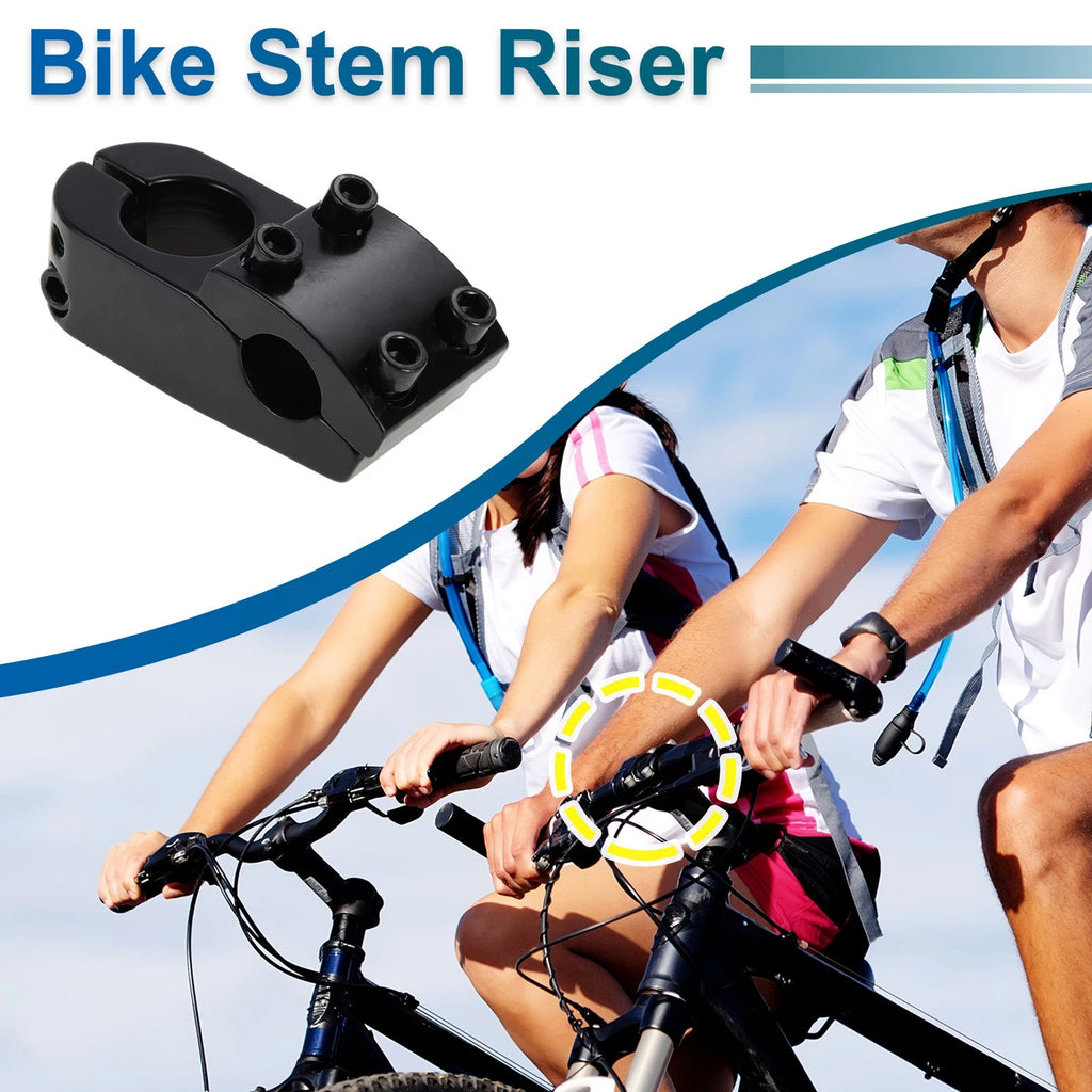 Bike Stem Riser Replacement for 22.2mm Handlebar Bicycle Height Increase Metal (Adjustable)