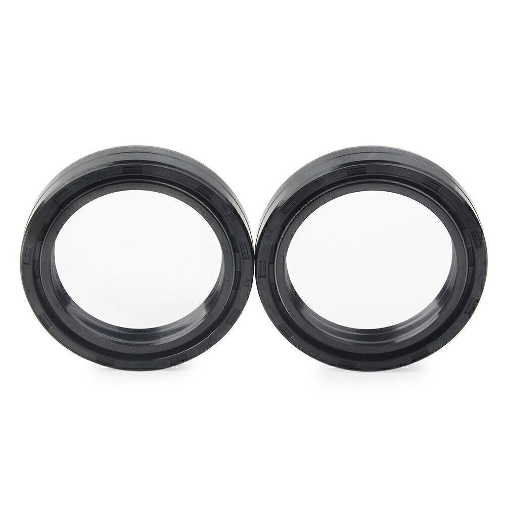 2X Front Fork Damper Shock Absorber Oil Seal for Motorcycle (43X54-11MM)