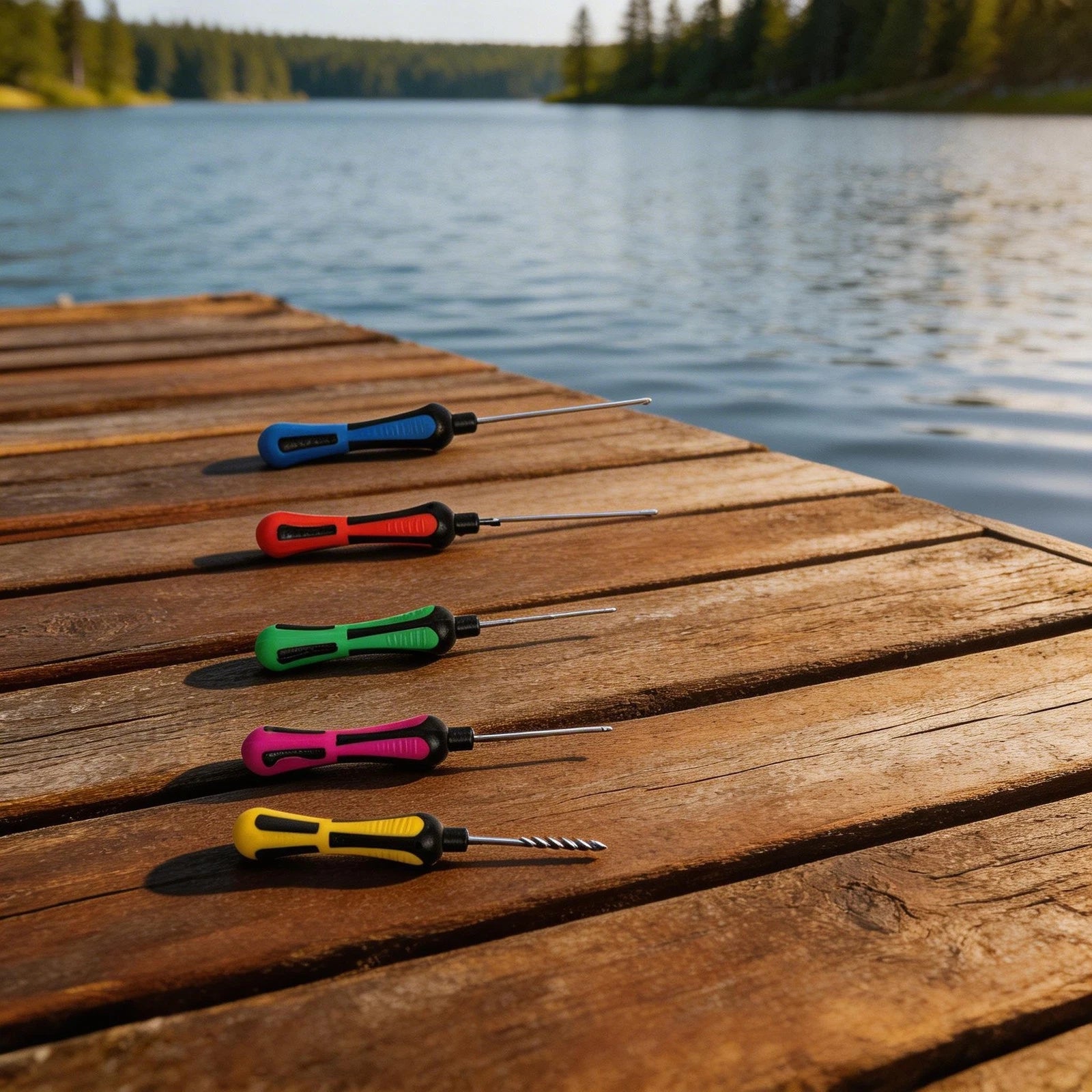 Fishing Tool Kit with 5 Needles for Carp Bait and Stringing