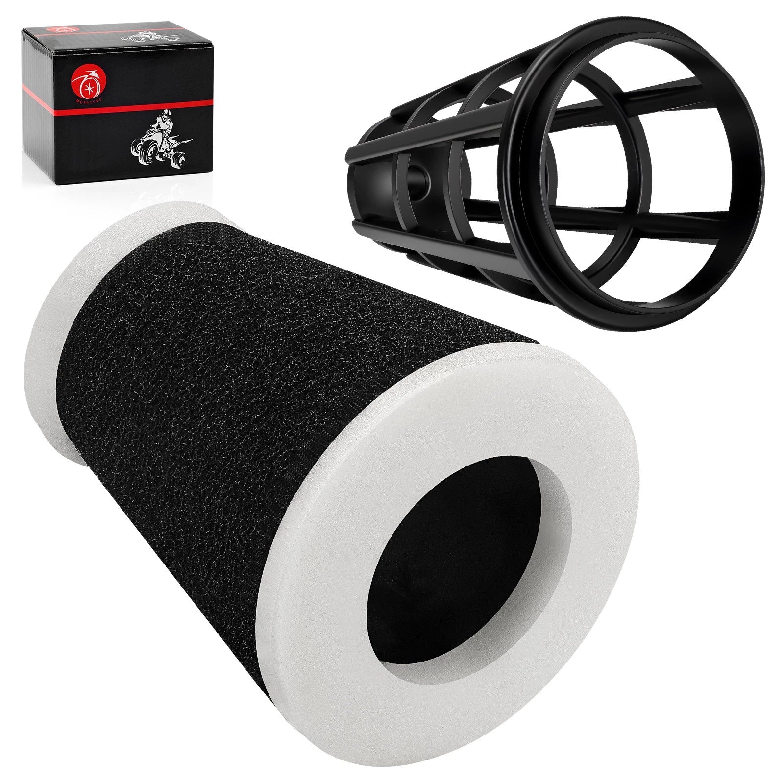 Air Filter & Cage Guide Element for Yamaha Big Wheel BW200 (1986–1988)