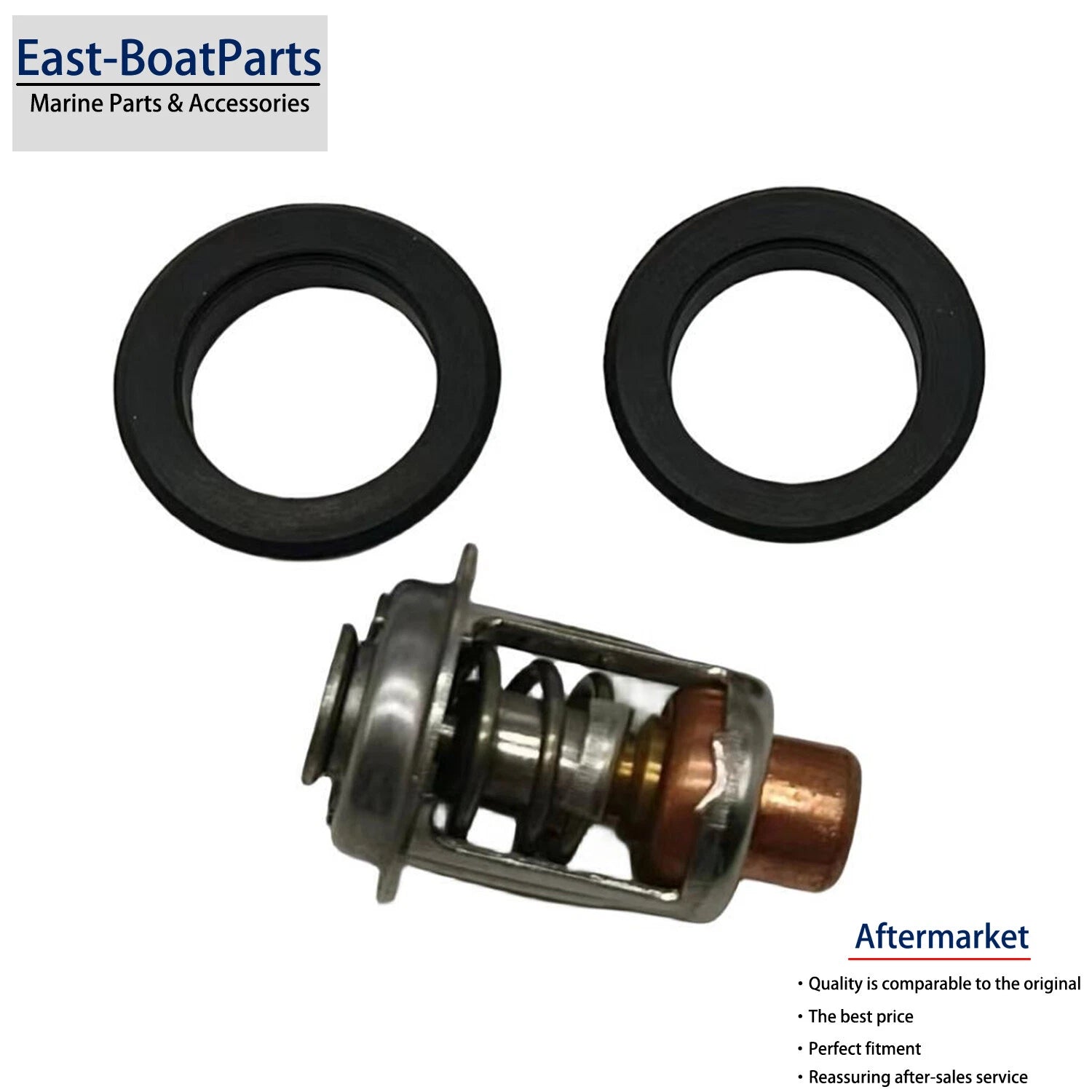 130°F Thermostat for Johnson Evinrude Outboard (0437090, 0436174, 0765585, 0435100)
