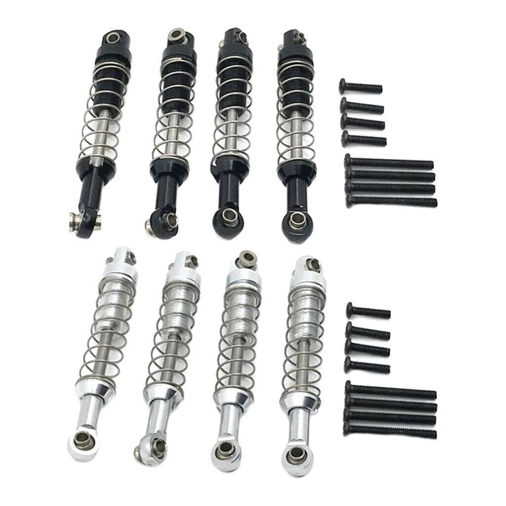 4Pcs Aluminum Alloy Shock Absorber Suspension Set for MN WPL C14 C24 (N/A)