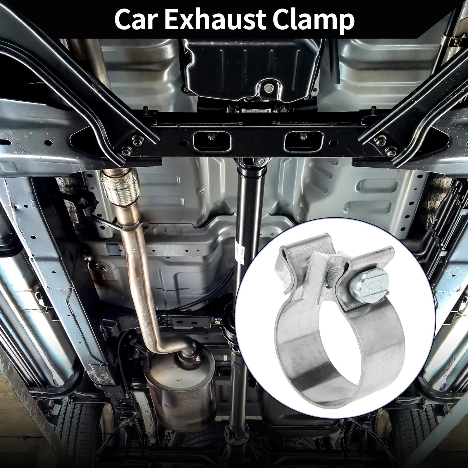 Exhaust Pipe Clamp for Car (1.89" 30mm)