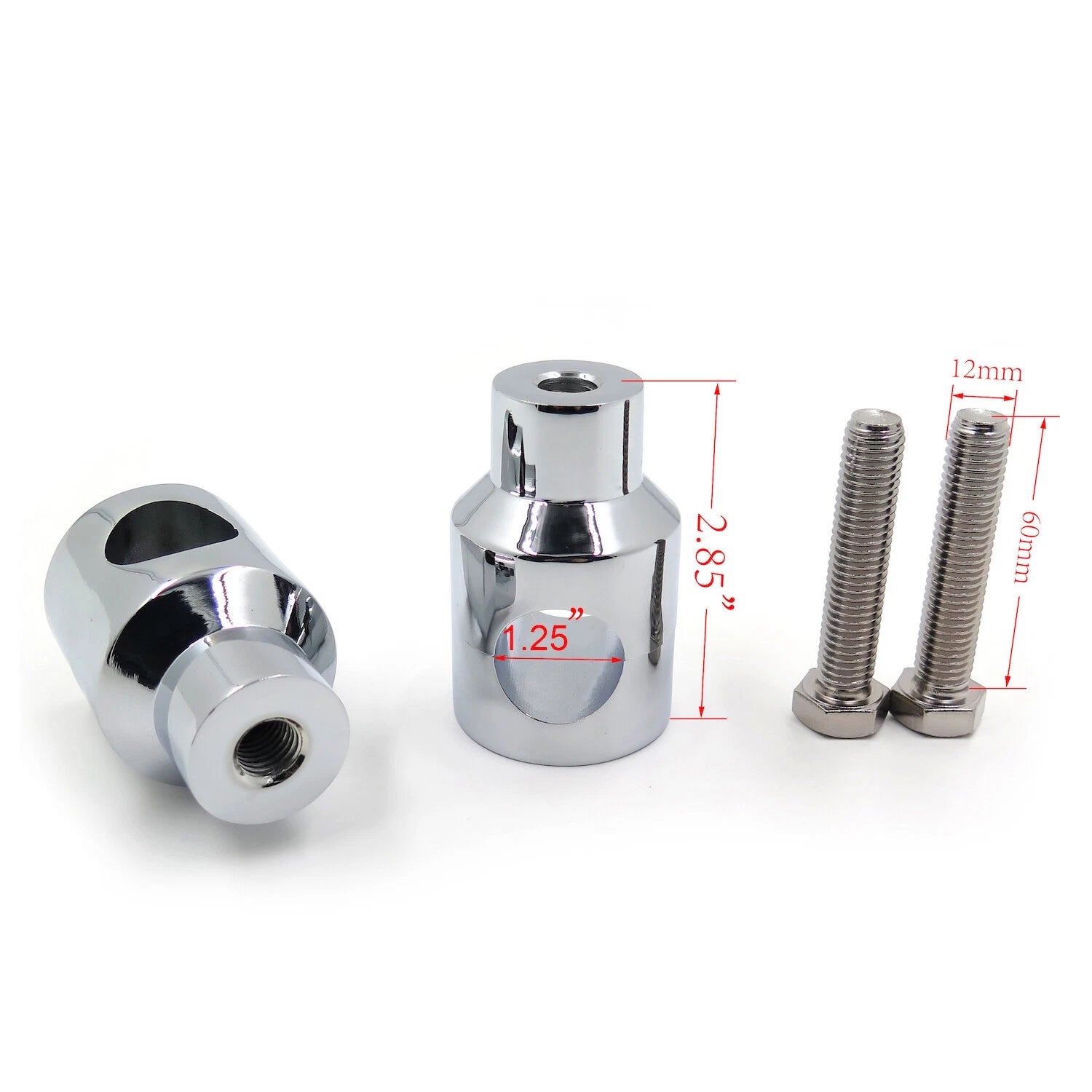 Chrome 1.25" Handlebar Riser for Harley Cruiser