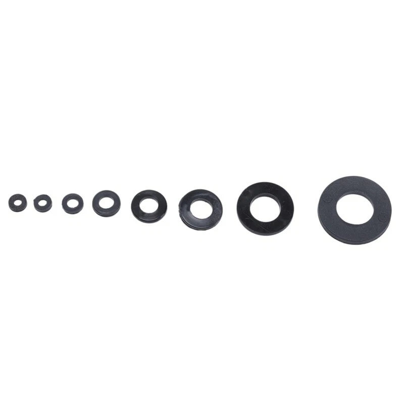 500pcs Nylon Rubber Flat Ring Washer Gasket Assortment Kit M2-M10