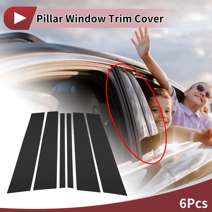 Door Pillar Window Trim for Volvo XC90 (2002–2015) Black Left Right