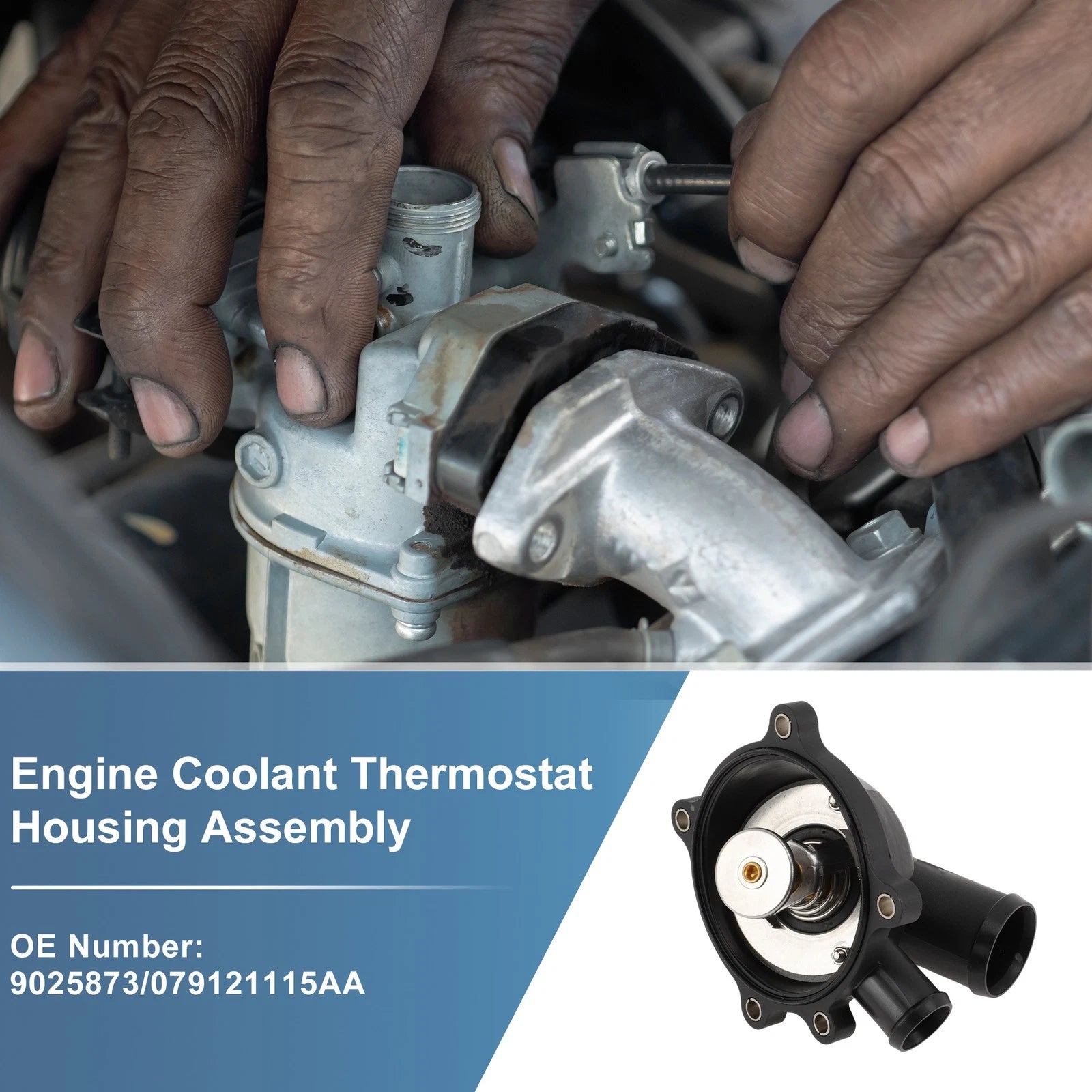 Engine Coolant Thermostat Housing Assembly Replacement for Audi A8 Quattro (2010–2017)