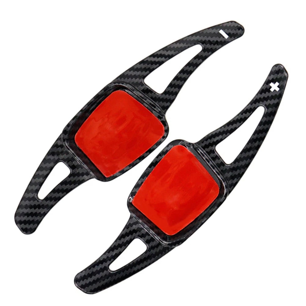 Carbon Blk Steering Wheel Paddle Shifter For VW Tiguan Golf 7 8 Passat B8