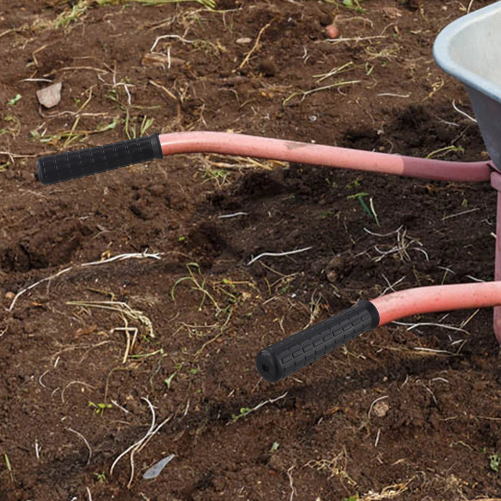2 Rubber Handle Covers for Wheelbarrows (Reliable Grip, Easy Installation)