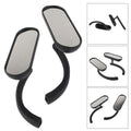 2X Rear View Side Mirrors for Harley Davidson (All Models) Black