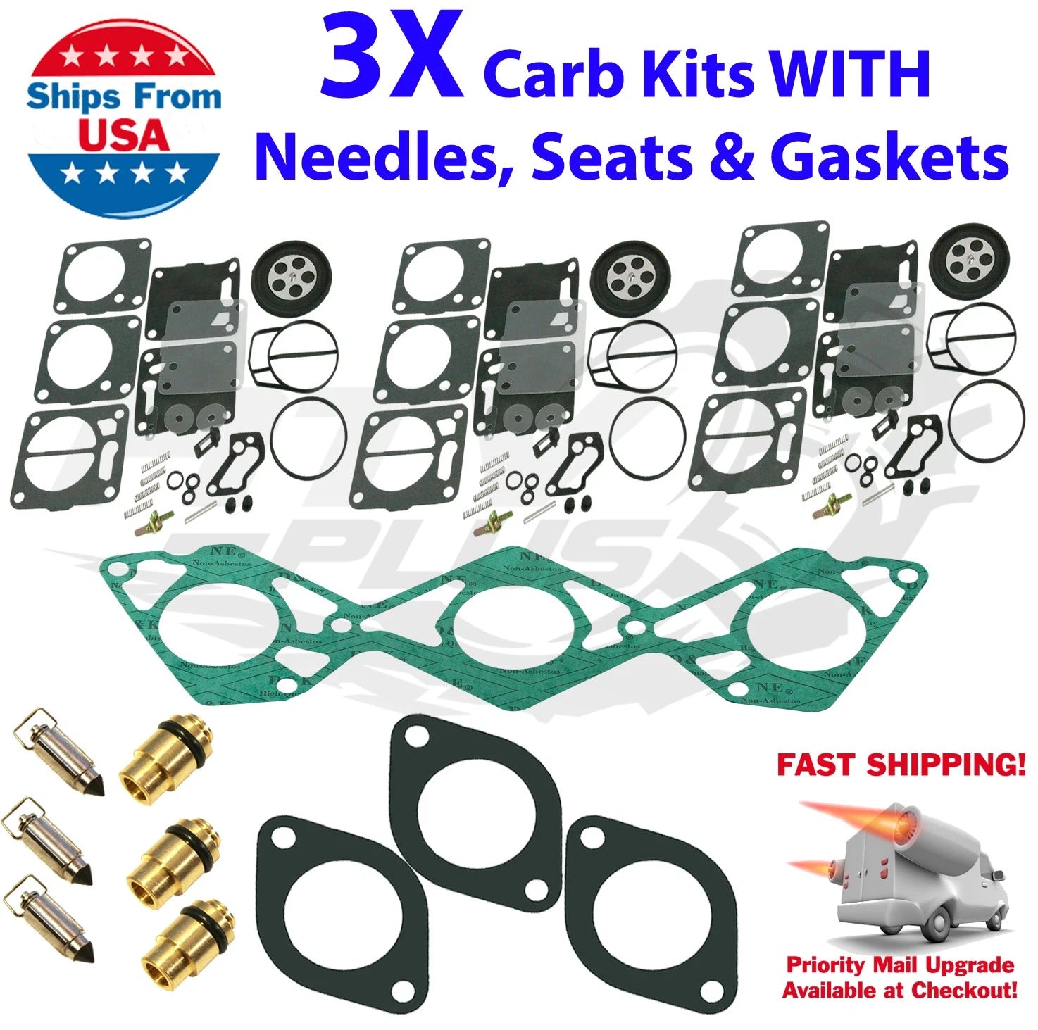Mikuni Triple Carb Rebuild Kit for Yamaha GP 1200 (1996–2001)