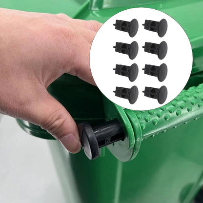 Set of 8 Plastic Hinge Pins for Bin Lids (43mm Long, 18mm Diameter)