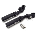 1" Footpeg Mounting Kit for Gear Skull (Chrome, Short Angled)