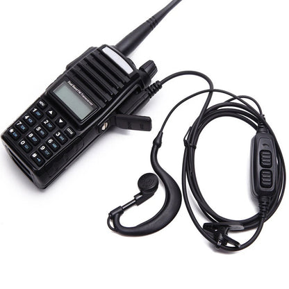 Dual PTT Earpiece Earbuds with Mic for Baofeng BF-UV5R UV82 UV82L UV-89