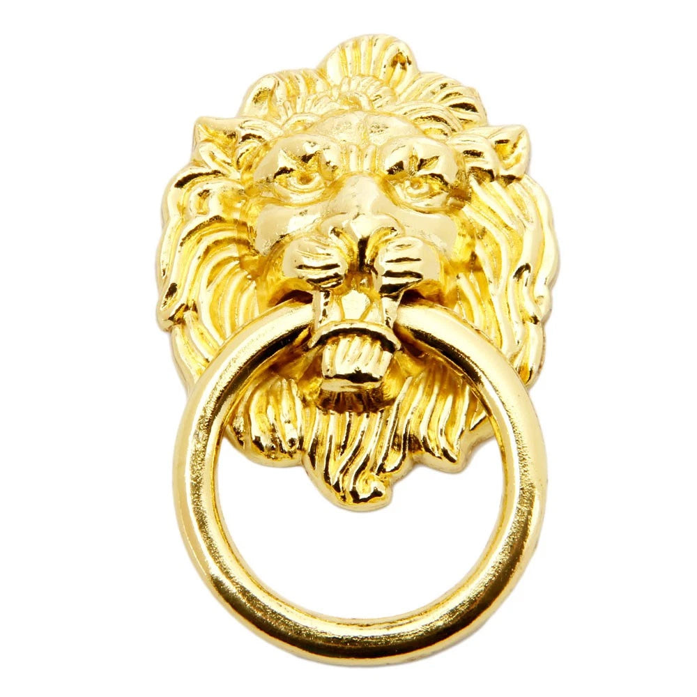10Pcs Lion Head Cabinet Pulls Door Drawer Knobs Hardware