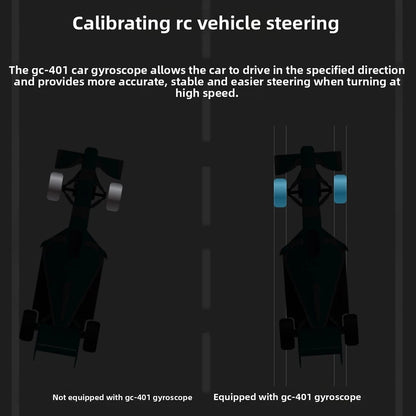 Gyroscope Sensor Steering Correction for RC Racing (Indoor/Outdoor)